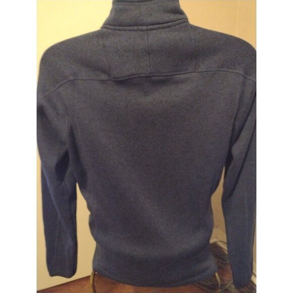 Men's Gerry 1/4 Zip Pullover Sweater Size Medium M Navy Blue Polyester - Picture 5 of 11